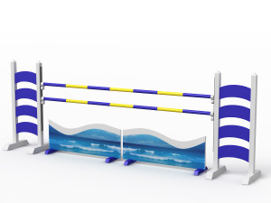 horse jump obstacle 3D 模型