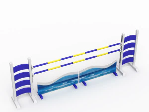 horse jump obstacle 3D Model