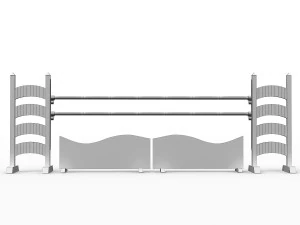 horse jump obstacle 3D Model