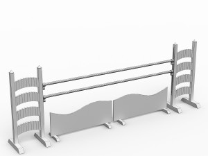 horse jump obstacle 3D 模型