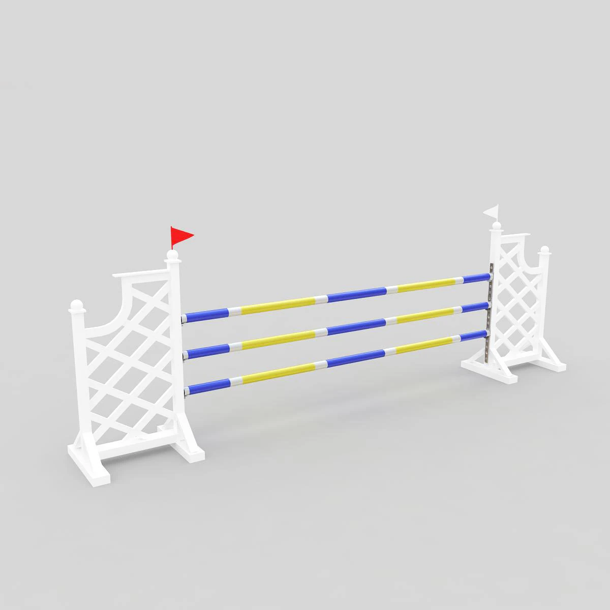 horse jump obstacle 3D Model .c4d .max .obj .3ds .fbx .stl .blend 