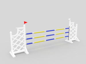 horse jump obstacle 3D Model