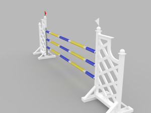horse jump obstacle Model 3D
