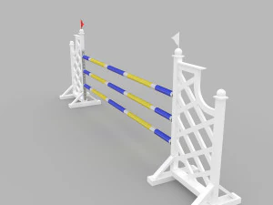 horse jump obstacle 3D Model