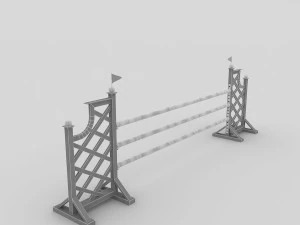 horse jump obstacle 3D Model