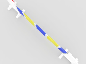 horse jump obstacle Model 3D