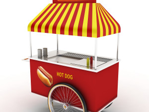 hot dog cart 3Dモデル