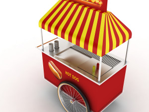 hot dog cart 3Dモデル