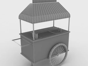 hot dog cart 3D Model