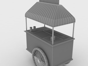 hot dog cart 3Dモデル