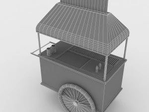 hot dog cart 3D Model