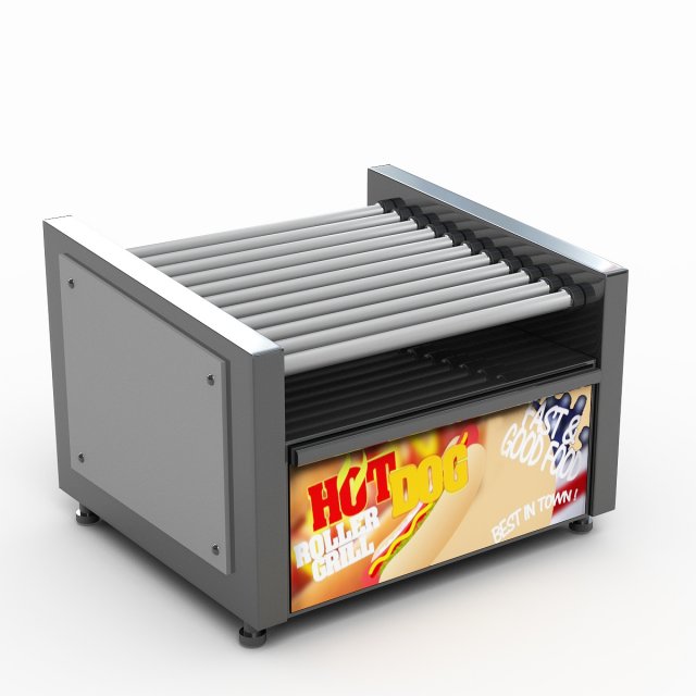 hot dog roller grill Modelo 3D .c4d .max .obj .3ds .fbx .stl .blend 