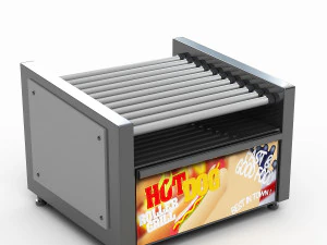 grelha de rolo de cachorro-quente Modelo 3D