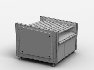 hot dog roller grill Modelo 3D