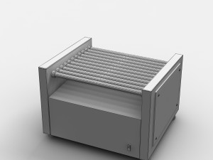 hot dog roller grill Modelo 3D