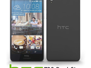 htc desire 728 dual sim white 3D मॉडल