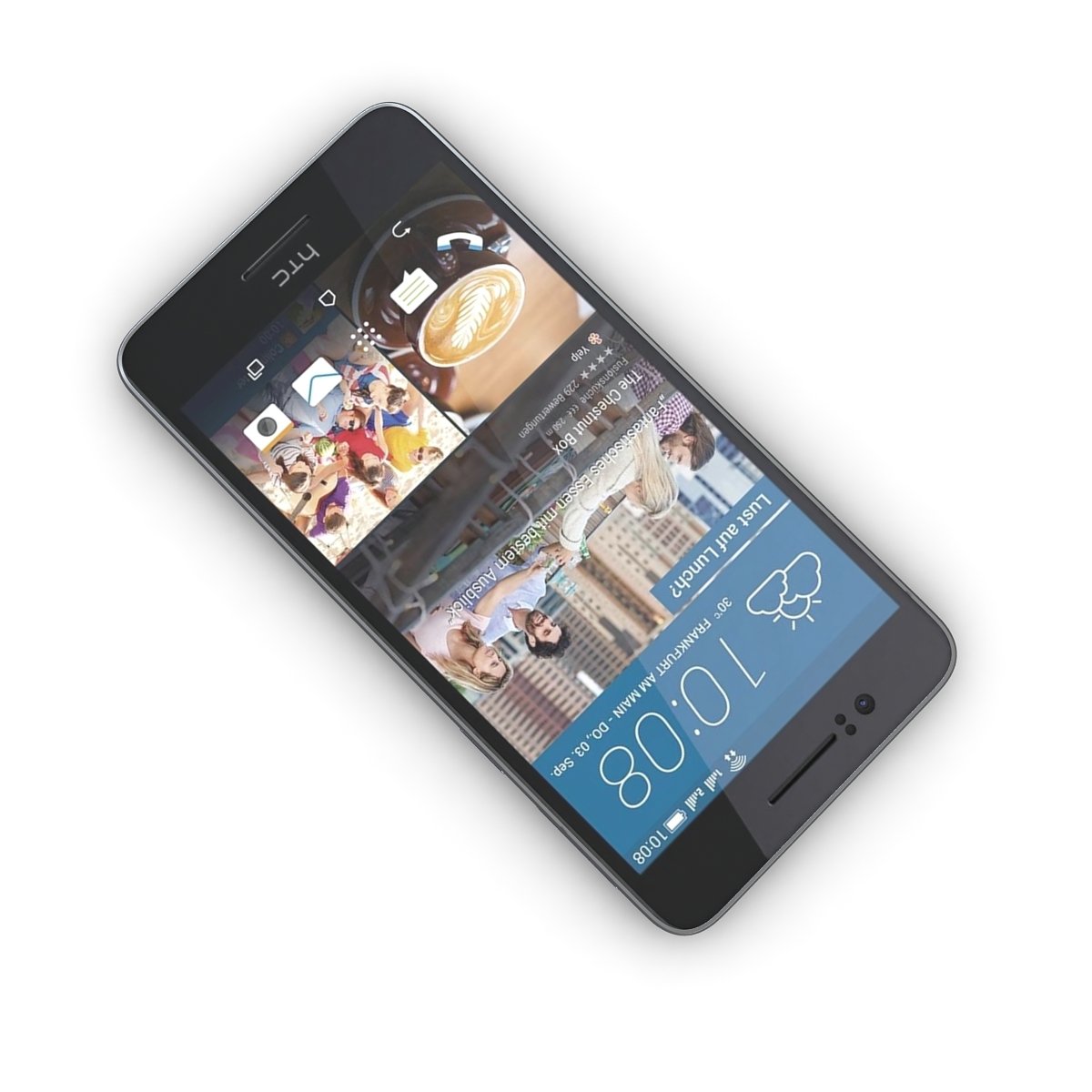 htc desire 728 dual sim white 3D Модель in Телефоны 3DExport