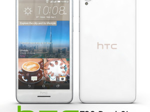 htc desire 728 dual sim white 3D मॉडल