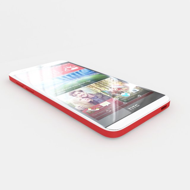 htc desire eye red 3D Model .c4d .max .obj .3ds .fbx .stl .blend 