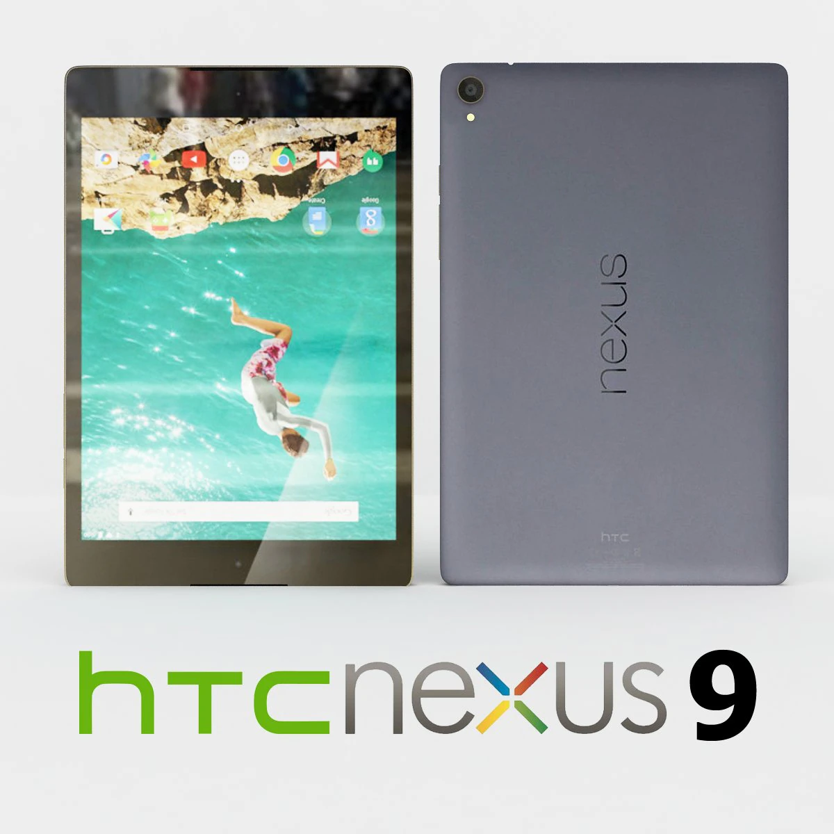 htc nexus 9 black 3D Model .c4d .max .obj .3ds .fbx .stl .blend