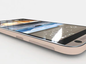 htc one e9 plus classic gold sepia 3D Model