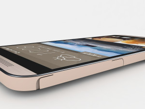 htc one e9 plus classic gold sepia 3Dモデル