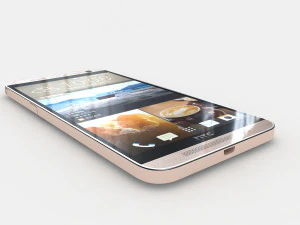 htc one e9 plus classic gold sepia 3D Model