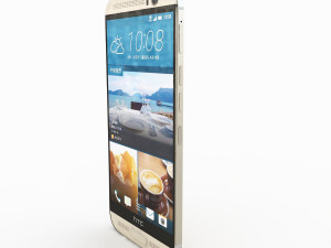 htc one m9 plus amber gold 3D Модель