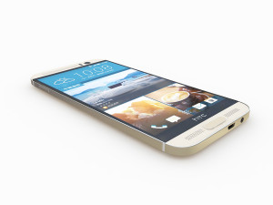 htc one m9 plus amber gold 3D Модель