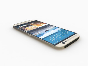 htc one m9 plus amber gold 3D Модель