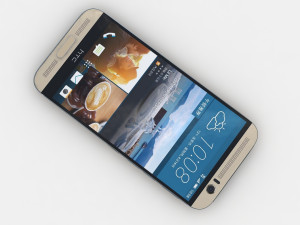 htc one m9 plus amber gold 3D Модель
