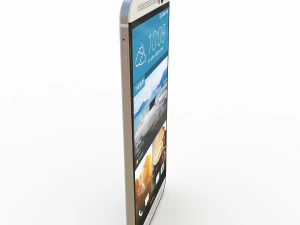 htc one m9 plus silver gold 3D Model