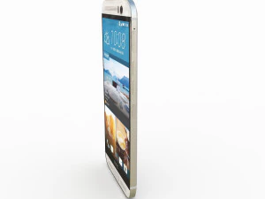 htc one m9 plus silver gold 3D Model