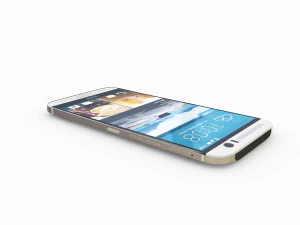 htc one m9 plus silver gold 3D Model