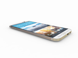 htc one m9 plus silver gold Model 3D