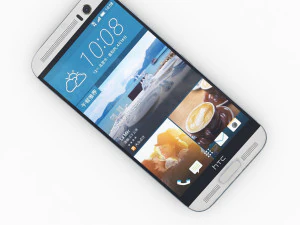 htc one m9 plus silver gold 3D Model