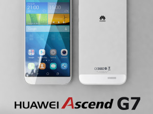 huawei ascend g7 white 3D Model