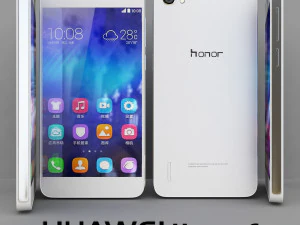 huawei honra 6 branco Modelo 3D
