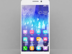 huawei honor 6 white 3D Model