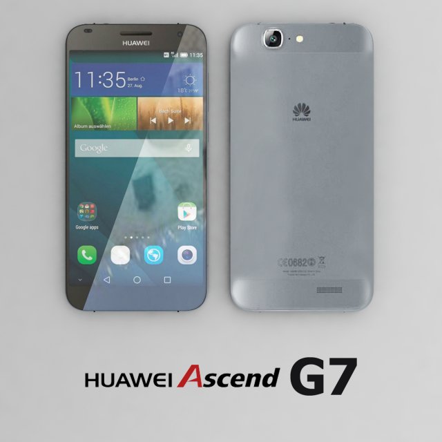huwei ascend g7 black Modèle 3D .c4d .max .obj .3ds .fbx .stl .blend 