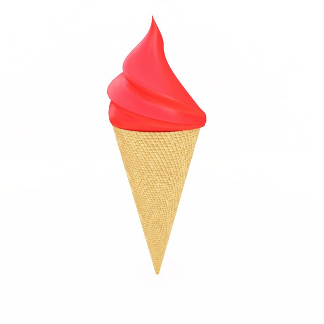 ice cream 3Dモデル .c4d .max .obj .3ds .fbx .stl .blend 