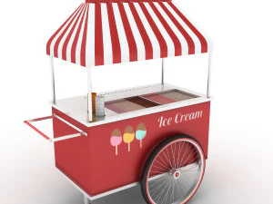 carrinho de sorvete Modelo 3D