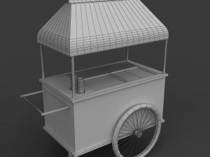 ice cream cart 3D Model