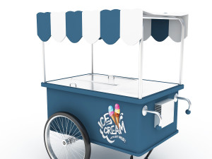 ice cream cart 2 3D Model