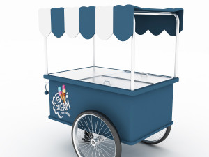 ice cream cart 2 3D Model