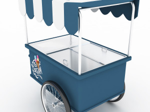 ice cream cart 2 3D Model