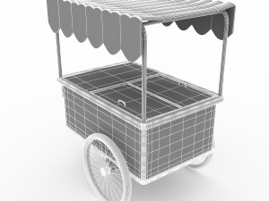 ice cream cart 2 3D Model