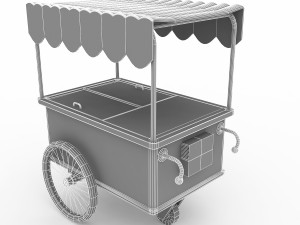 ice cream cart 2 3D Model