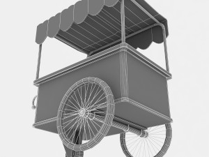 ice cream cart 2 3D Model