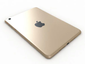 apple ipad mini 3 gold 3D Model